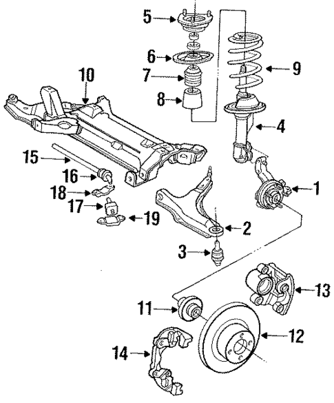 Suspension Components for 1988 Chrysler LeBaron #1