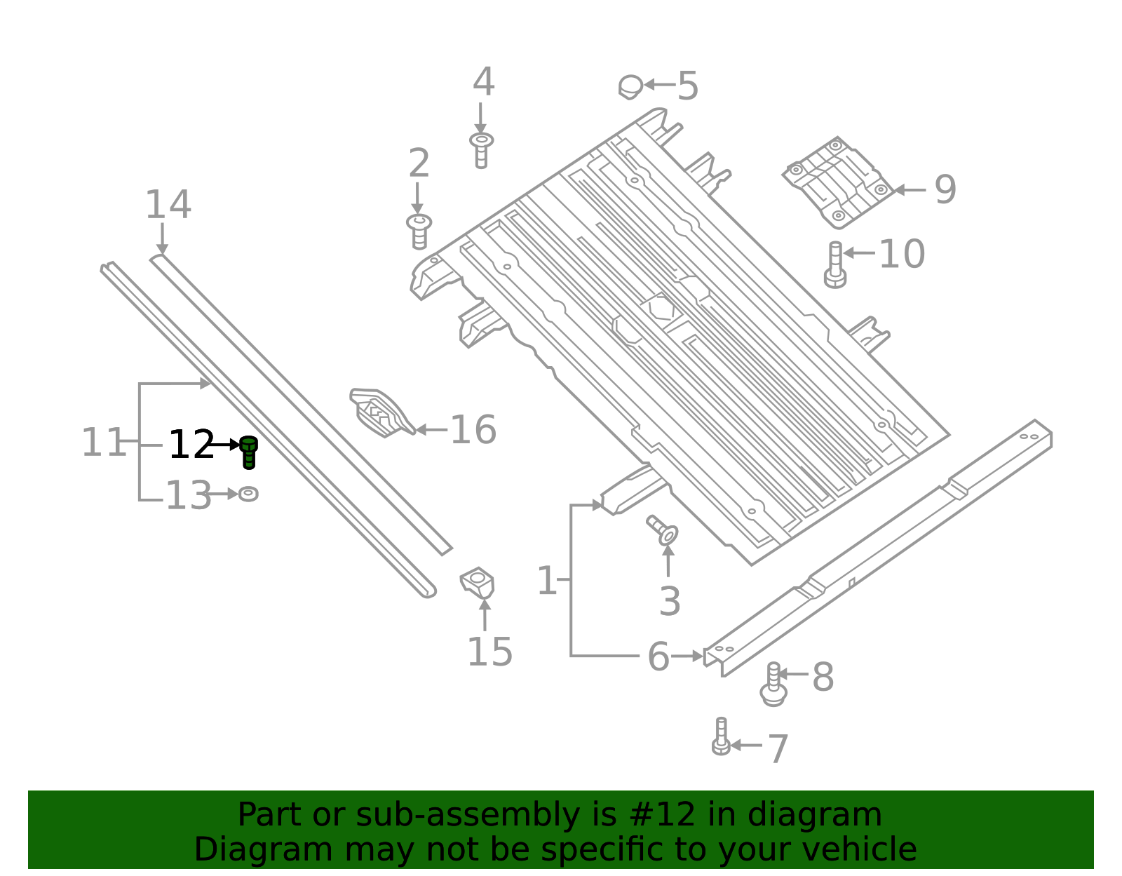 2016-2024 Nissan Channel Screw 01424-0010U | OEM Parts Online