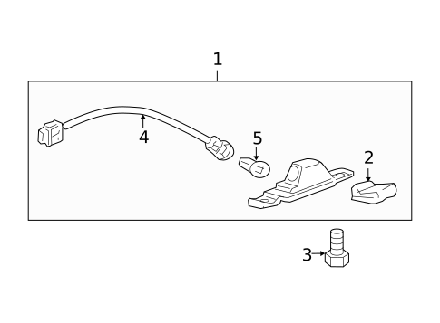 License Lamps for 2004 Chevrolet Malibu #0
