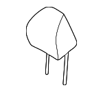 88700CW010WDJ - Body: Headrest for Hyundai Image