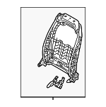 88310CW010 - Body: Seat Back Frame for Hyundai Image
