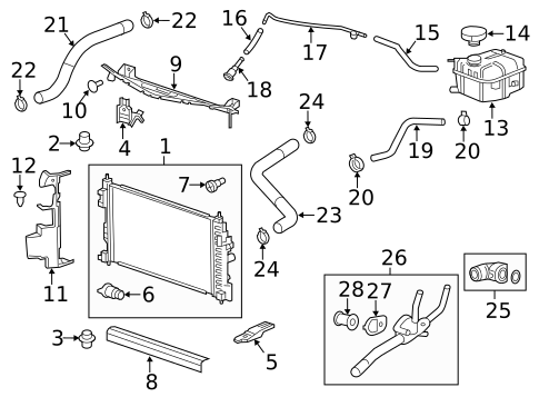 Radiator & Components for 2019 Chevrolet Silverado 1500 #36