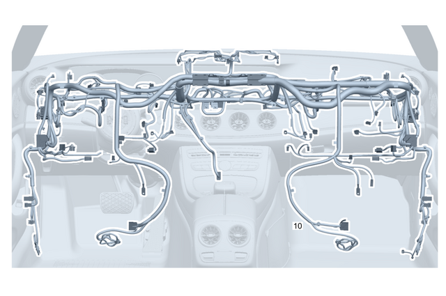 205540117264 - Special Equipment: Electrical Wiring Harness for Mercedes-Benz: C350e, C400, C43 AMG, C450 AMG, C63 AMG, C63 AMG S Image image