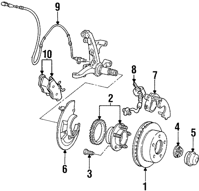1W7Z2078AA - : Brake Hydraulic Hose for Ford Image