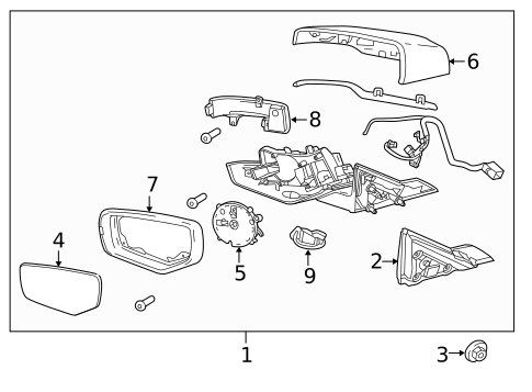 Outside Mirrors for 2017 Cadillac CTS #0