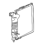 FOTZ8005CA - Cooling System: Radiator for Ford: Bronco II, Explorer, Ranger Image