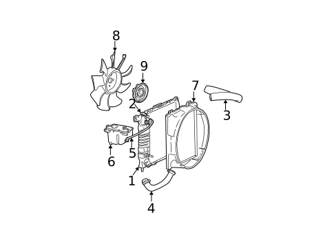 Cooling Fan for 2001 Ford Explorer #0