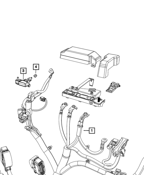 Battery, Battery Tray and Cables for 2020 Ram 3500 #8