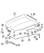 5096995AA - Body Sheet Metal Except Doors: Bolt for Mopar Image