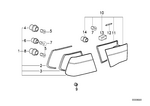 63211387367 - : Tail Light Gasket for BMW Image