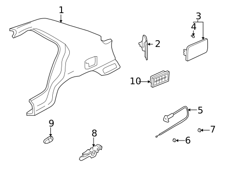 Fuel Door for 2006 Hyundai Elantra #0