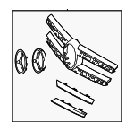 16688003859040 - : Radiator Grille for Mercedes-Benz Image