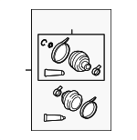 442850010 - Front Drive Axle: Boot Kit for Lexus: LS460, LS600h Image