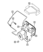 68492327AA - Brakes: Master Cylinder To Hcu Tube Assembly, Brake for Mopar Image