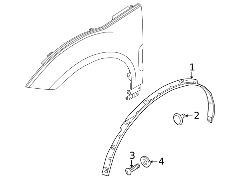 Exterior Trim - Fender for 2025 Volvo EX30 #0