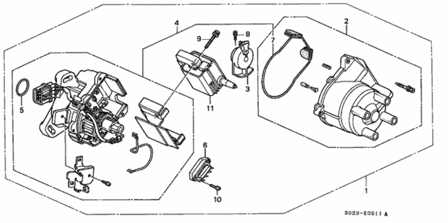 Distributor (Hitachi) for 1997 Honda Civic #0
