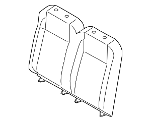 LK4Z9966600CR - Body: Seat Back Cushion Cover for Ford Image