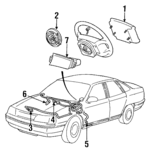 F5DZ54043B13E - : Driver Air Bag for Ford: Taurus Image