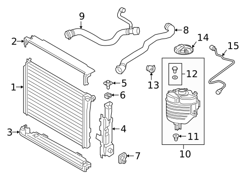 Radiator & Components for 2025 BMW M440i #0