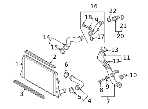 Intercooler for 2014 Volkswagen Beetle #0