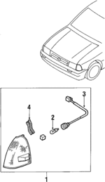 E8BZ13200A - : Side Marker Lamp for Ford Image