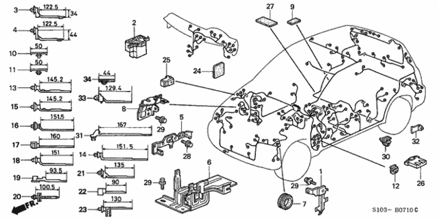 Harness Band - Bracket for 2001 Honda CR-V #0