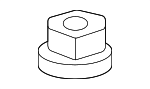 9008017244 - Body: Spare Tire Retainer Nut for Toyota: Camry, Corolla, Corolla Cross, Grand Highlander, Highlander, RAV4, RAV4 Prime, Sequoia, Sienna, Tacoma, Tundra Image
