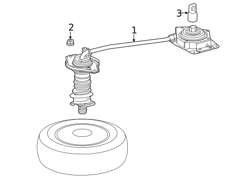 Spare Tire Carrier for 2022 Toyota Highlander #0