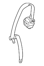 7335048130B1 - Electrical: Center Seat Belt for Lexus: RX350, RX450h Image