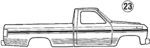 E5TZ1520000DB - Body: Stripe Tape for Ford: F-150, F-250, F-350 Image