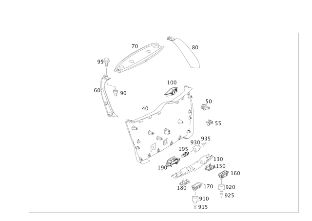 2109901258 - Trunk Lid: Blind Clinch Nut for Mercedes-Benz: CLS500, CLS55 AMG, CLS550, CLS63 AMG, E430, ML320, ML350, ML450, ML500, ML550, ML63 AMG, R320, R350, R500, SLK230, SLK320 Image image