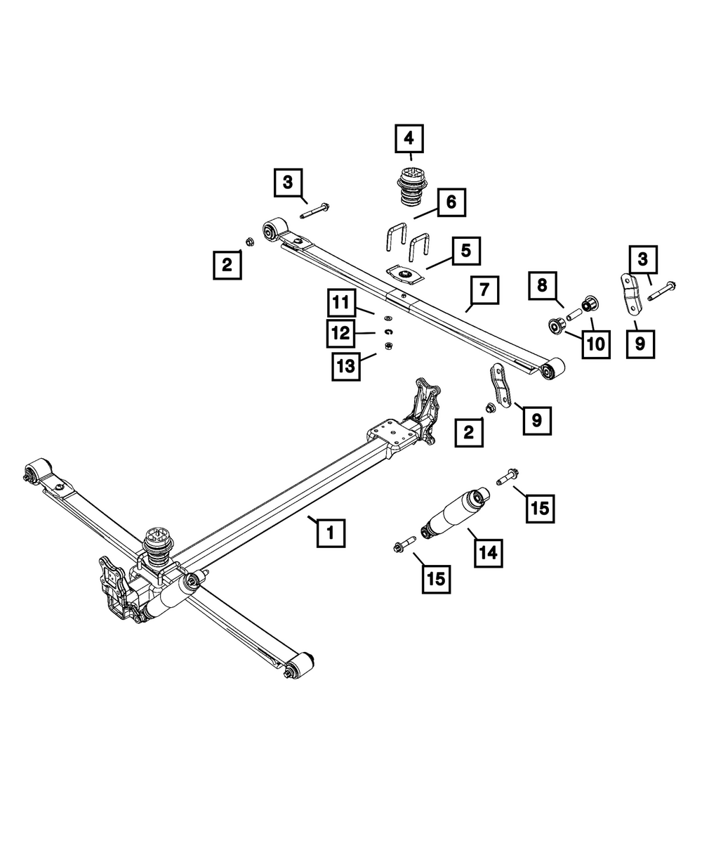 Rear Axle Assembly - Mopar (68293903AC)