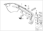 51127893082 - : Bumper Trim Panel, Primed, Rear for BMW Image