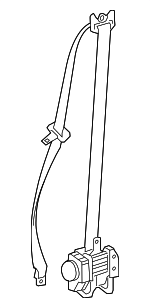 7321033600B0 - : Lap &amp; Shoulder Belt for Lexus: ES300h, ES350 Image