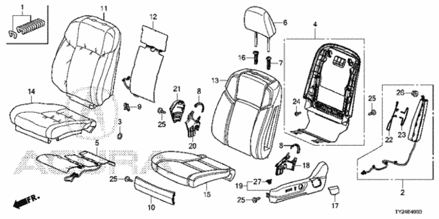 Front Seat (L.) (1) for 2016 Acura RLX #0