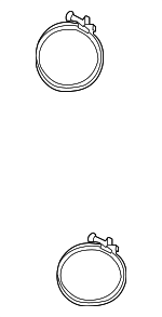 9611110900 - Engine: Air Hose Clamp for Lexus: ES350, RX350, RX350L, RX450h, RX450hL, RX500h, TX500h Image