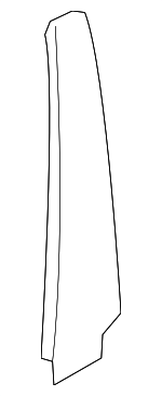 51357453305 - Body: Center Pillar Trim for BMW: 328i GT xDrive, 330i GT xDrive, 335i GT xDrive, 340i GT xDrive Image