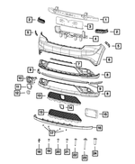 5113672AB - Frame, Bumper and Fascia: Front Lower Fascia for Mopar Image