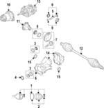3515A046 - Universals &amp; Rear Axle: Pinion Bearings for Mitsubishi: Eclipse Cross, Lancer, Outlander, Outlander Sport Image