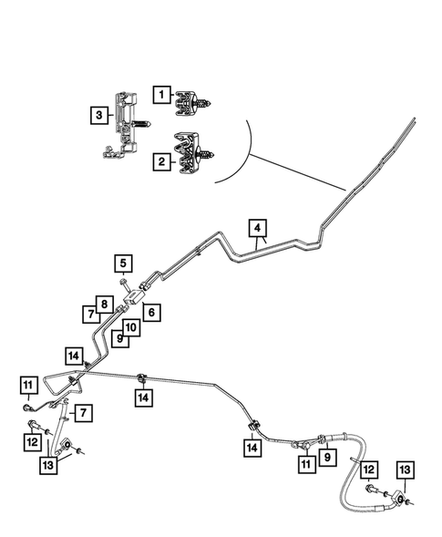 Hydraulic Control Unit, Brake Tubes and Hoses for 2025 Ram 1500 #2