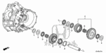 23261PYZ000 - Transmission - Manual: SHAFT, REVERSE GEAR for Honda Image