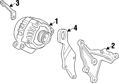Alternator for 1998 Oldsmobile Cutlass #0
