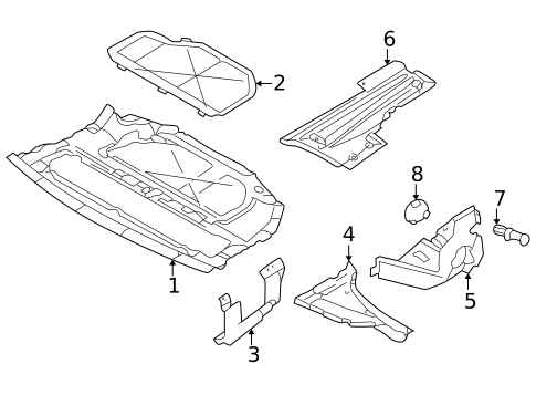 Splash Shields for 2001 BMW 740iL #0