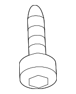 AYP500110 - Exhaust: Front Shield Screw for Land-Rover Image