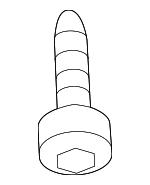 LR029806 - Exhaust: Pipe Shield Screw for Land-Rover Image