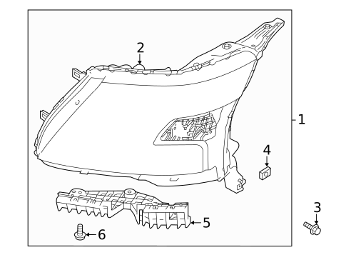 Headlamp Components for 2023 Nissan Armada #0
