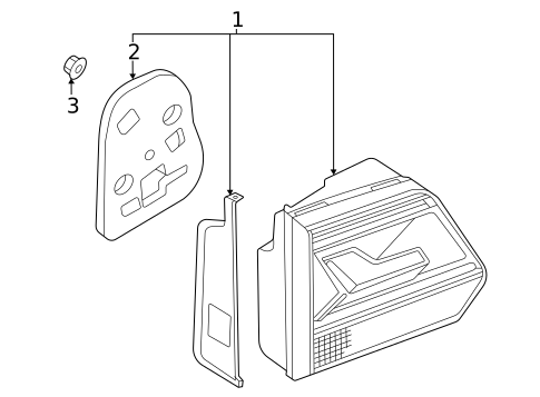 Backup Lamps for 2023 Volkswagen Atlas #0