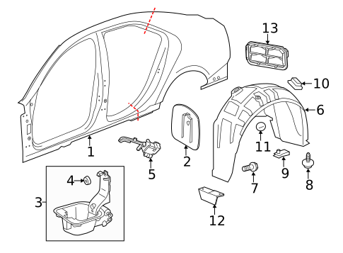 Fuel Door for 2016 Cadillac CTS #0