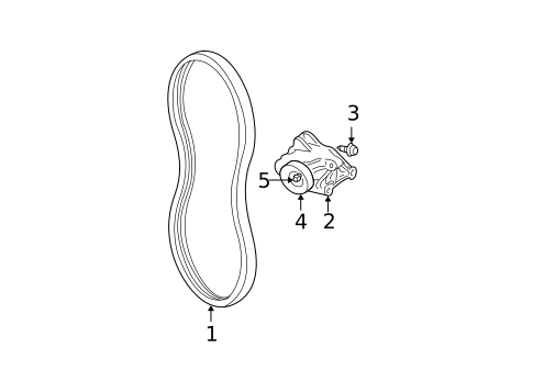 Belts & Pulleys for 2000 Oldsmobile Alero #0