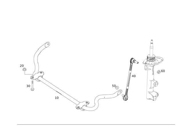 2043232865 - Springs, Suspension and Hydraulic Components: Torsion Bar for Mercedes-Benz: C250, C300, C350, E550 Image image